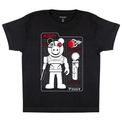 Piggy Boys Tech Specs Robby T-Shirt 7-8 år Vit White 7-8 Years