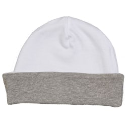 Babybugz Baby Unisex Vändbar Slouch Hat One Size Vit/Heath White/Heather Grey Melange One Size
