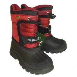 Trespass Kids Unisex Kukun Pull On Winter Snow Boots 13 Child U Red 13 Child UK