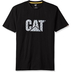 Caterpillar Mens Custom Logo T-Shirt M Svart/metalliskt silver Black/Metallic Silver M