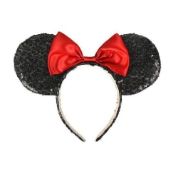Minnie Mouse Pannband One Size Svart/Röd Black/Red One Size