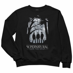 Supernatural Mens Forest Silhouette Sweatshirt L Svart Black L