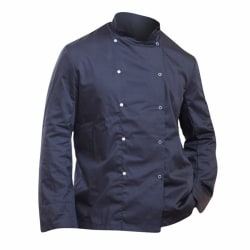 Dennys Mens Economy Long Sleeve Chefs Jacket / Chefswear XS Bla Black XS