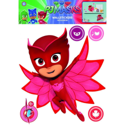 PJ Masks Owlette A3 Stickers One Size Röd/Rosa Red/Pink One Size