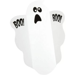 Unik Party Scaredy Ghost Halloween Sweet Wrapper (paket med 8) White/Black One Size