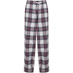 Skinnifit Dam/Dam Tartan Lounge Pants XL Vit/Rosa rutig White/Pink Check XL