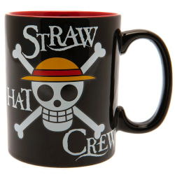 One Piece Straw Hat Crew Mug One Size Svart/Röd Black/Red One Size