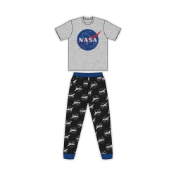 NASA Herr Logotyp Kortärmad Pyjamas M Grå/svart Grey/Black M