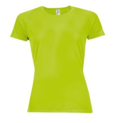 SOLS Sportig kortärmad T-shirt dam/dam M Neongrön Neon Green M