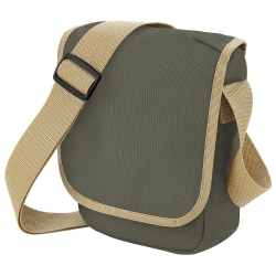Bagbase Mini Justerbar Reporter / Messenger Bag (2 liter) En Olive/Caramel One Size