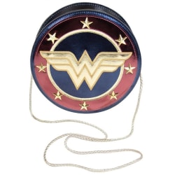 Wonder Woman Womens/Ladies Shield Crossbody Bag One Size Metall Metallic Gold/Burgundy/Navy One Size