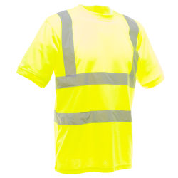 Yoko Hi-Vis kortärmad T-shirt dam/dam (förpackning om 2) L Hi Hi-Vis Yellow L