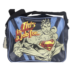 Superman This Is A Job For Messenger Bag One Size Marinblå/Grå Navy/Grey One Size