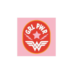 Wonder Woman Girl Pwr Print 30cm x 30cm Röd/Rosa/Vit Red/Pink/White 30cm x 30cm