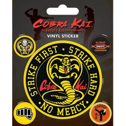 Cobra Kai Vinyl Emblem Stickers (Pack om 5) One Size Multicolou Multicoloured One Size