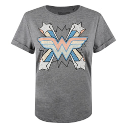 Wonder Woman Dam/Dam Burst T-shirt XL Grafit/Blå/Rosa Graphite/Blue/Pink Heather XL