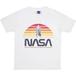NASA Boys Sunset T-Shirt 12-13 år Vit White 12-13 Years