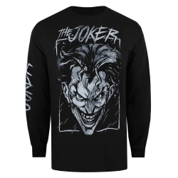 DC Comics Mens The Joker Storm Långärmad T-shirt S Svart Black S