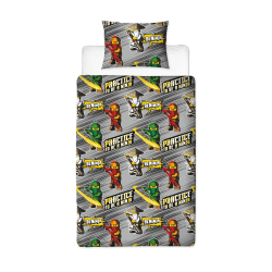 Lego Ninjago Mission Cover set Single Grey/Bla Grey/Black/Yellow Single