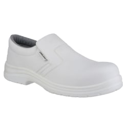 Amblers Safety FS510 Unisex Slip On Safety Shoes 5 UK White White 5 UK