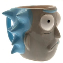 Rick och Morty officiella Rick 3D-mugg En one size grå/blå Grey/Blue One Size