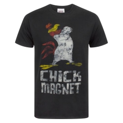 Looney Tunes Man Chick Magnet T-Shirt S Svart Black S