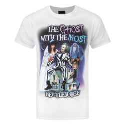 Beetlejuice Mens Ghost With The Most T-Shirt 2XL Vit White 2XL