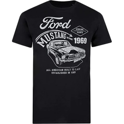Ford Herr Mustang Detroit Cotton T-Shirt S Svart Black S