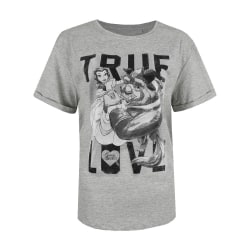 Beauty And the Beast True Love T-shirt XL Sports för kvinnor/damer Sports Grey XL