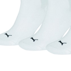 Puma Trainer Socks 3 Par Pack / Herrstrumpor 9-11 UK White White 9-11 UK