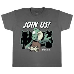 Piggy Girls Join Us Zombie T-shirt 14-15 år kol Charcoal 14-15 Years