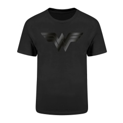 Wonder Woman Unisex Vuxen Logotyp T-shirt L Svart Black L