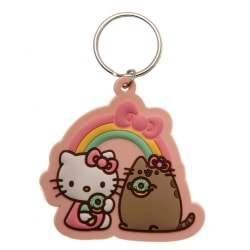 Hello Kitty Pusheen PVC-nyckelring One Size Rosa/Brun/Vit Pink/Brown/White One Size