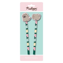 Pusheen Botanical Pencil Set (Pack med 2) One Size Grön/Rosa/Ye Green/Pink/Yellow One Size