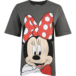 Disney Dam/Dam Minnie Mouse Smile T-Shirt XL Grafit/Röd Graphite/Red/Black XL
