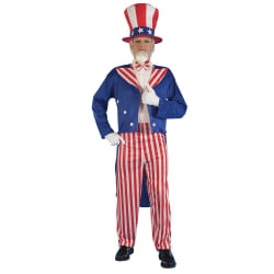 Bristol Novelty Herr Uncle Sam Costume One Size Blå/Röd/Vit Blue/Red/White One Size