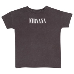 Nirvana Girls T-Shirt 12-13 år Charcoal/Vit Charcoal/White 12-13 Years