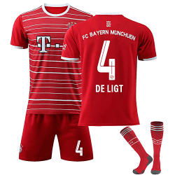FC Bayern Munich 22-23 Hem Jersey DE LIGT Nr 4 Fotbollströja kit S