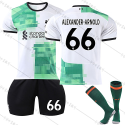 Liverpool F.C. 23-24 Bortalag Jersey ALEXANDER-ARNOLD Nr 66 Fotbollströja kit 30