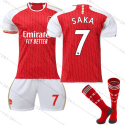 Arsenal F.C. 23-24 Hem Jersey SAKA Nr 7 Fotbollströja kit XL