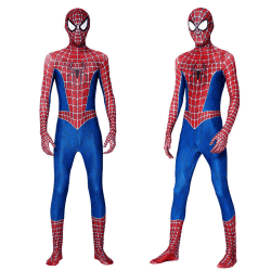 Superhjälte jumpsuit kostym Halloween rollspelsdräkt vuxen 180cm