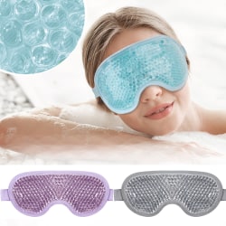 Ögonmask, återanvändbara pärlor Ice Pack-terapi för svullna ögon purple