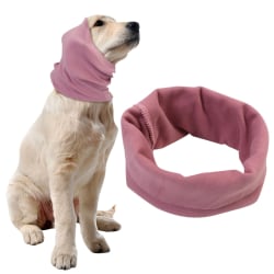 Pet Dog Groom Hörselkåpor Mjuk Varm Pet Lugnande öron Skydda cover pink S