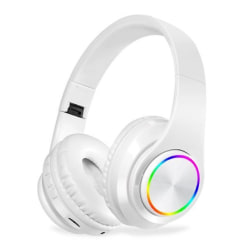 RGB Luminou trådlöst spelheadset Bluetooth 5.0 stereohörlurar white