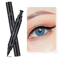 1PC Black 2 in 1 Waterproof Eyeliner Pen Makeup Cosmetic Tool black