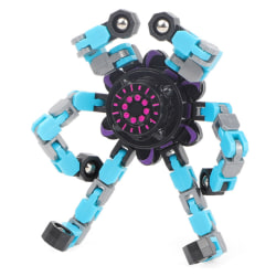 Fingertop Spinner Barns DIY Deformerbara Fidget Robot Toys bule