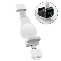 2-i-1 watch Kompatibel med Apple Watch Portable Travel white