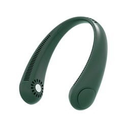 USB bärbar halsmonterad fläkt, handsfree bladlös fläkt green
