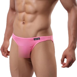 Sommartrosor för män Mjuk bikini Sexiga underkläderstrosor pink XL