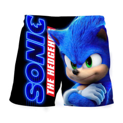 Sonic The Hedgehog 3d Printed Boys Shorts Elastiska midja Shorts B 120cm